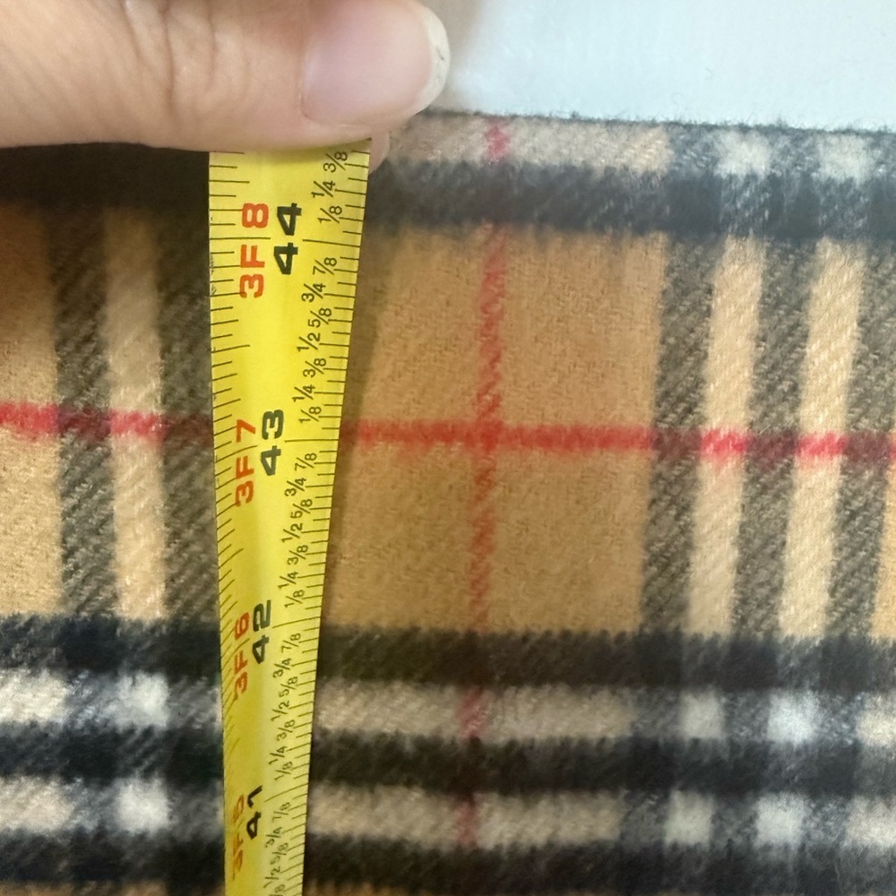 Burberry Tan and Black Checkered Scarf - Picture 5 of 12